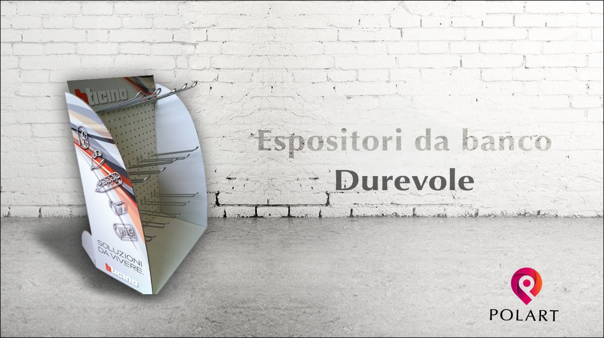 espositori da banco durevole